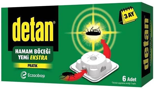 Detan Hamam Böceği Yemi Ekstra 6'lı