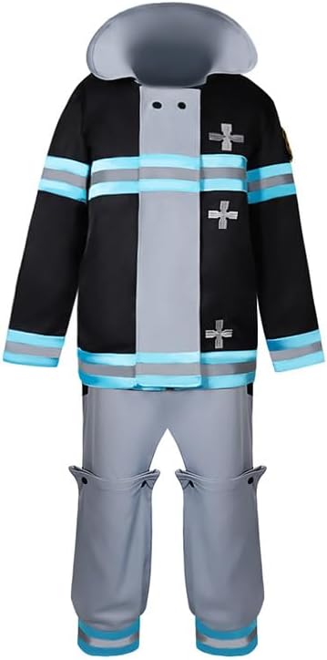 Boomtrader Shinra Kusakabe Cosplay Costume Full Set Adult Men Halloween Cosplay Shinra Kusakabe Outfits