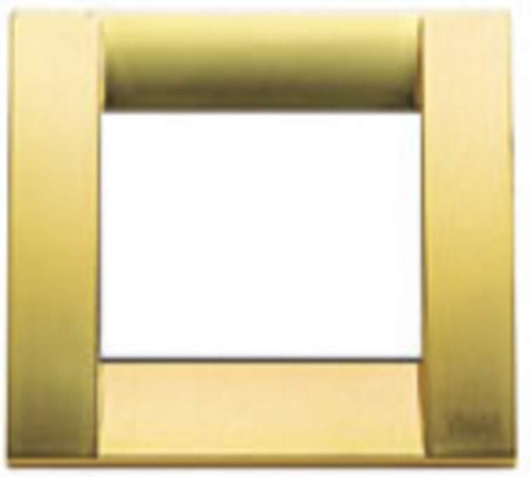 Vimar Idea Series Classic Plate 3 Modules Metal Matte Gold