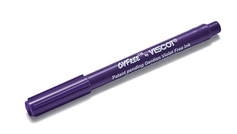 Viscot Mini Gentian Violet Free Ink Skin Marker Purple 10 Pack