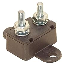 WirthCo 31113 Circuit Breaker-Type 1 Stud Mounted with Right Angle Bracket, 20Amp