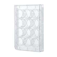 4E's USA 12 Well Cell Culture Plate with Lid, Tissue Culture Treated Plate, Sterile, Individual Packing, Pack of 5 Plates