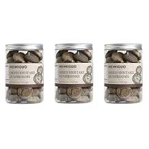 MEIMIDUO 13.5 Oz Dried Shiitake Mushrooms For Cooking, For soups, Sauces, Pasta and Risotto, Rehydrates Quickly, All Natural, Vegan(Pack of 3)