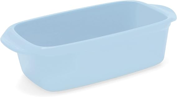 Chantal Classic 1.5 quart Ceramic Loaf Pan, 9" x 4.75" x 2.75", Glacier Bluie
