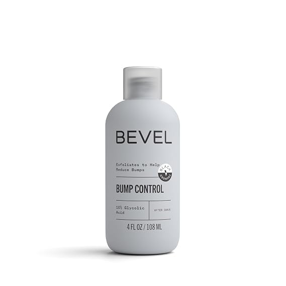Bevel Essentials Post Shave Bump Control After Shave Cream with Green Tea and Glycolic Acid to Help Avoid Ingrown Hairs and Reduce Razor Bumps, 4 Fl Oz
