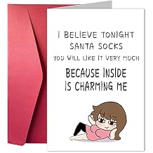 Funny Christmas Card, Funny Love Card For Husband, Boyfriend, Fiance, Humorous Confession Card, Wicked Date Card - Sexy Me