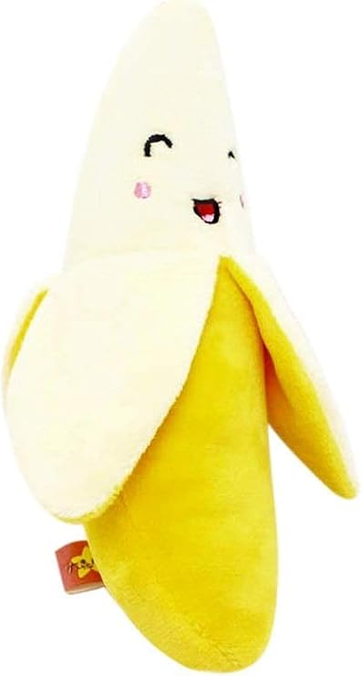 1Pc Yellow Fliyeong Banana Plush Toy, Fun Chew Toy for Small Pets, Chewing games, Toys