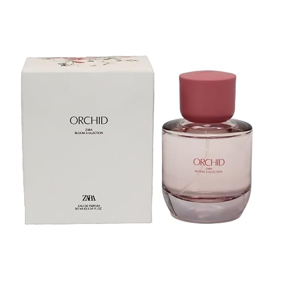 Zara Orchid Perfume for Women Fresh Floral Eau De Parfum 90ml (3.04 fl oz) Rose, Lily, Peach & Apple with Musk, Wood & Amber Base Enchanting & Sensual Fragrance