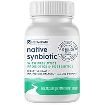 NativePath Complete Synbiotic - Pre, Pro & Postbiotic 3-in-1 for Gut Health & Digestive Support - 10 Billion CFU, 30 Servings