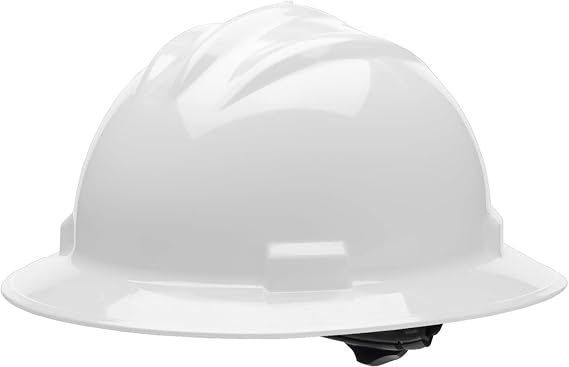 Bullard 3-Rib S71 Full Brim Safety Hard Hat with 4-Point Ratchet Suspension and Cotton Brow Pad