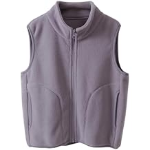 POBIDOBY Kids' Vest Fleece-Lined Sleeveless Casual Coats Thermal Top Children Boys Girls Warm Spring Fall Winter Ages 2-18