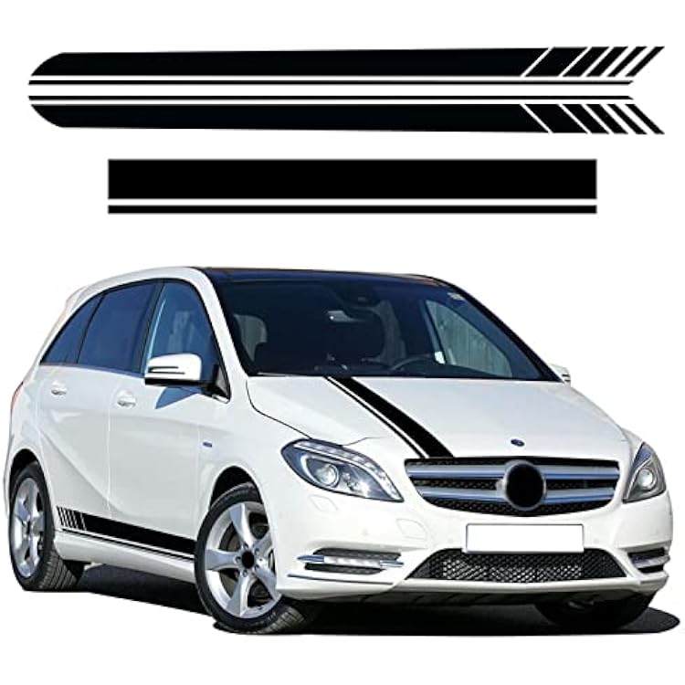 Edition 1 AMG Car Hood Cover Side Stripes Skirt Sticker Decal,for Mercedes Benz B Class W246 247 B180 B200 B250 B220 Accessories