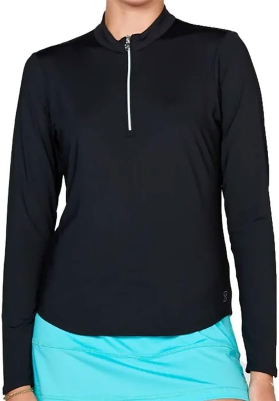 Ladies Sofibella UV 25" Long Sleeve(Black)