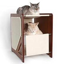 Catastrophic Creations The Grotto Cat Condo 3-Level Cat Tower with Scratching Mat, Cat Shelves & Hammocks The Perfect Indoor Cat Activity Tree for Lounging, Scratching, Climbing