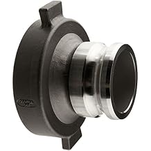 Dixon 300-TCA-SS Stainless Steel 316 Cam and Groove Hose Fitting, Tank Car Adapter, 5" Railroad Thread x 3" Plug