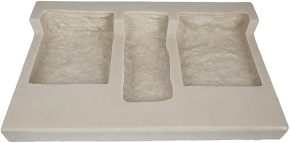 Veneer Stone Rubber Mold for Concrete or Plaster, Limestone Corners, 23x16, Version 1, Recycled Material