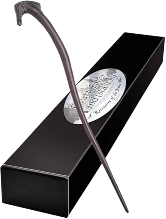 The Noble Collection - Death Eater Stallion Character Wand - 13in (33cm) Wizarding World Wand with Name Tag - Harry Potter Film Set Movie Props Wands