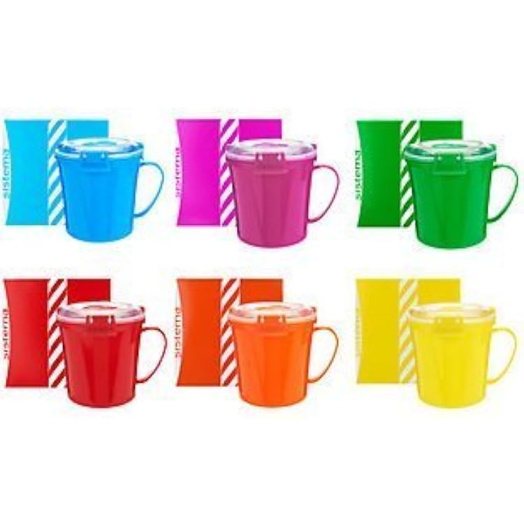 Sistema Set of 6 Assorted Microwave Mugs wGift Boxes