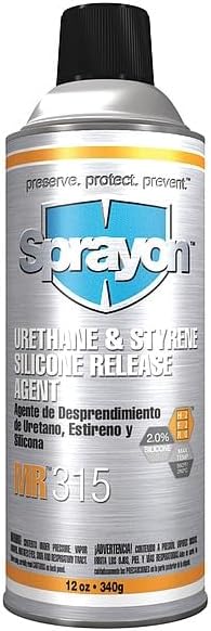 MR315 Urethane & Styrene Silicone Release Agent12 Oz., Lot of 12