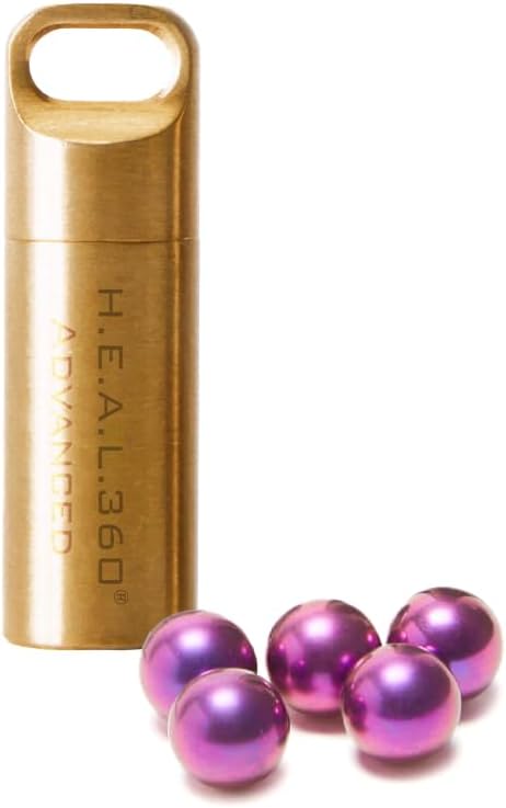 Leela Quantum H.E.A.L.360 Advanced Capsule, Versatile, for the Transmission of Quantum Energy & Frequencies, Made of fine Brass Material, Ideal for Home or Travel, for Men/Women BESA & IGEF Certified