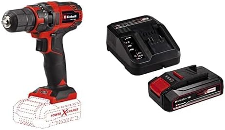 Einhell TC-CD 18/35 Li - Solo, Cordless Screwing and Einhell 18V 2.5 Ah PXC Starter Kit (Startup Set)
