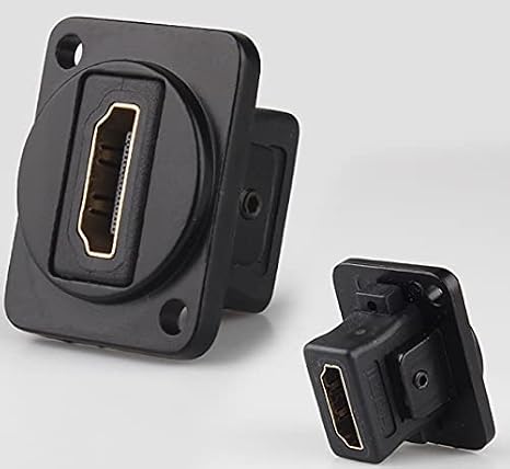 OLIREXD D-Type Socket Network Plug Chassis Panel Mount Audio Connector Metal HDMI Aviation Cable Date Transfer