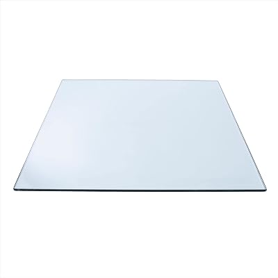 Spancraft 40 Square Glass Table Top 12 Thick with 1 Bevel Edge and 1 Radius Corners