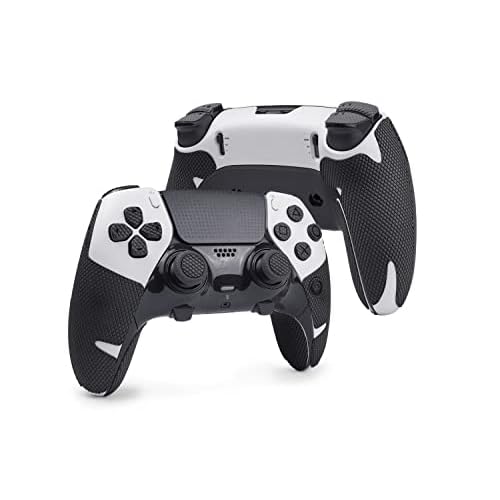 TALONGAMES Controller Grips Compatible with PlayStation 5 DualSense Edge, Anti-Slip, Sweat-Absorbent, Textured Skin kit, for PS5 Controllers Handle Grips, Buttons, Triggers, D-pad Pro - Black