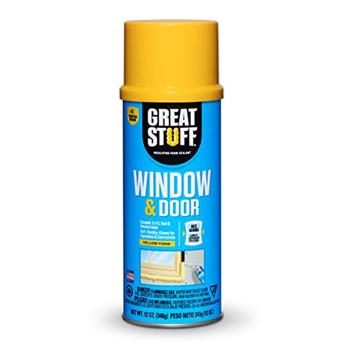Great Stuff Window & Door 12 oz Insulating Foam Sealant, Yellow 175437