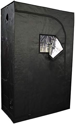 HNZXIB 120 * 120 * 200cm Indoor Plant Grow Tent w/Observation Window Mylar Non-Toxic