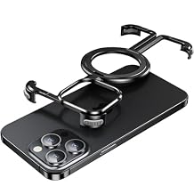 Case for iPhone 13 Pro/13 Pro Max, [Compatible with MagSafe] Natural Titanium Frameless Sleek Minimalist Lightweight Case with Invisible Stand