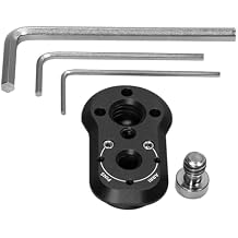 KONDOR BLUE | Mini Lock Quick Release Plate (Male Plate) | Pro Mounting Solutions for Professional Camera Workflows | Raven Black