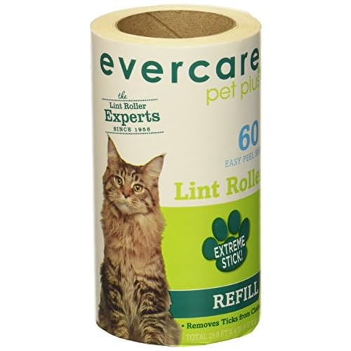 Evercare Pet Hair Lint Roller Refills 6PACK 30.1 ft x 4 ea