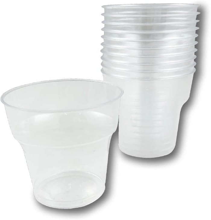 Şeffaf Kristal Mika Ekstra Sert Plastik Bardak 180 cc -1.kalite. 25 Adet