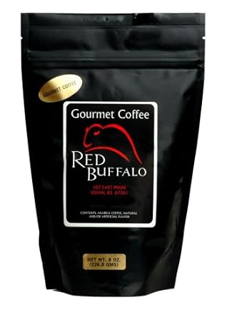 Red Buffalo Almond Chocolate Amaretto Flavored Decaf Coffee, Ground, 12 ounce