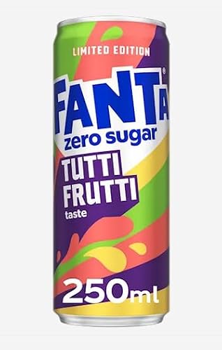 12 x Fanta Tutti Frutti Zero Sugar 250 ml Limited Edition
