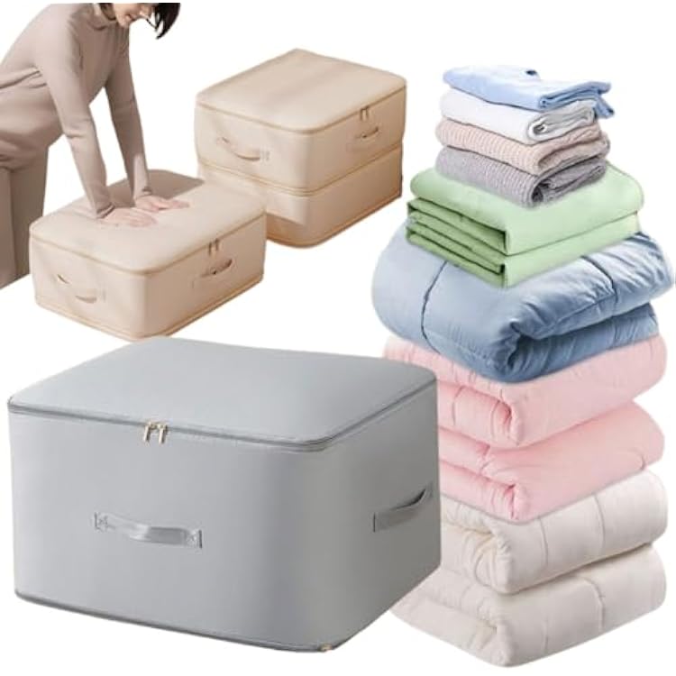 Ultra Space Saving Self Compression Organizer, Moving Bags, Storage Tote for Space Saving, Self Compression Moving Organizer Bags for Comforters, Clothes, Blankets Blue,XL54  42  60CM
