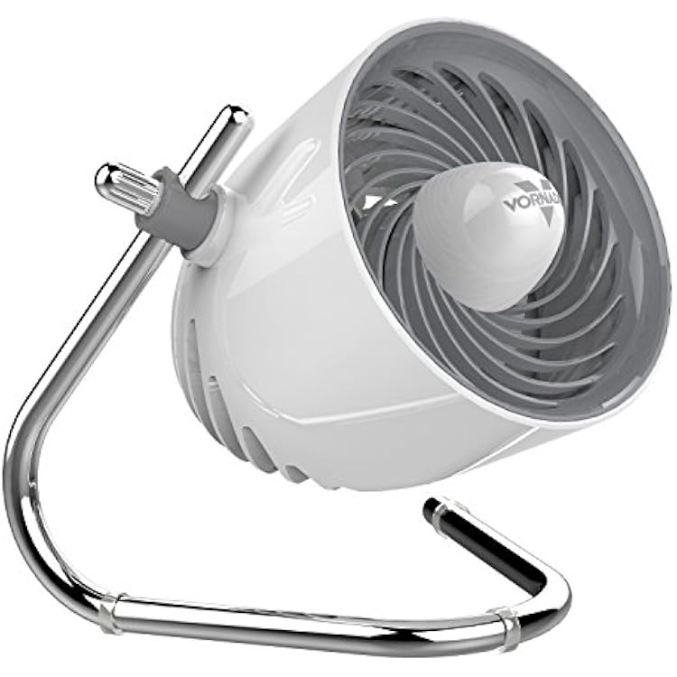 Vornado Pivot Personal Air Circulator, Portable, Desk Fan, Electric, Ice White