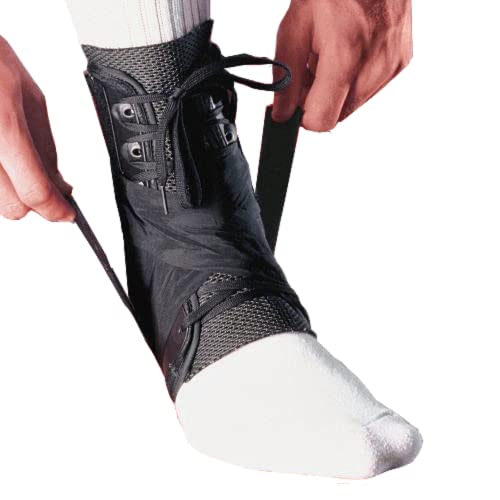 MEDIZED Ankle Brace, Stabilizer, Lace Up Adjustable Support, Stirrup Compression for Running, Basketball, Volleyball, Injury Recovery, Sprain, Ankle Wrap for Men, Women, and Children