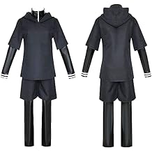 QAHEART Men's Kaneki Ken Cosplay Costume Black Suit Halloween Outfits Anime Cosplay Fancy Dress