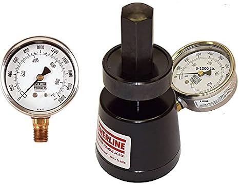 Sherline Hydraulic Tongue Weight Scale Combo 2 Gauges 1000 Lb. Installed 0-5000 Lb. Spare