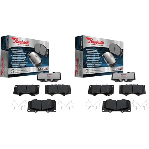 Raybestos Element3 EHTTM Replacement Front Brake Pad Set for Select 1996-2002 Toyota 4Runner and 1995-19982004 Toyota Tacoma Model Years EHT436AH Pack of 2