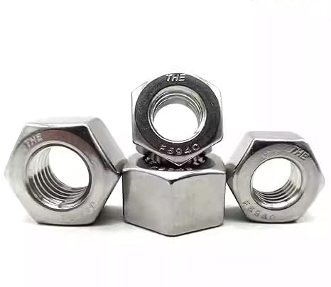 1/2"-13 Hex Nuts,304 (18-8) Stainless Steel Nuts,ASME Standard Inch Coarse,Bright Finish,20Pack by DYFOL