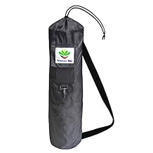 Pure Bliss Yoga Mat Carry Bag - Large & Waterproof Yoga/Pilates Bag With Shoulder Strap & Pocket - Best Y O G A Mat Carrier Travel Tote