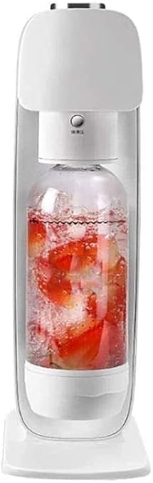 Sparkling Water Maker Bundle (White), BPA Free Bottles, and 0 Calorie Fruit Drops Flavors,(Does Not Come with CO2 Cylinder)