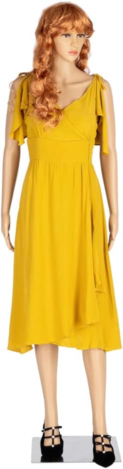 Bonnlo Female Mannequin Full Body Adjustable Mannequin Torso Dress Form with Metal Base 68inch, Detachable Plastic for Displays Women, Realistic Display