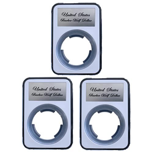 Ursae Minoris Elite Certified-Style Coin Holder for US Barber or Walking Liberty Half Dollar 1892 1947 Three Pack