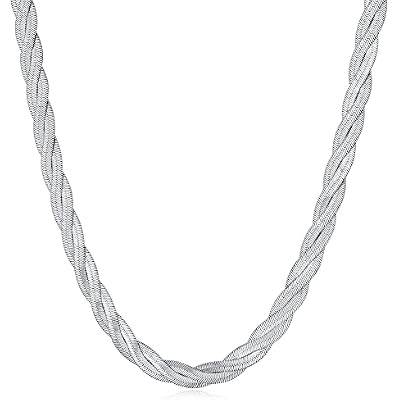 CLASSYZINT Gold Flat Chain Necklaces for Women Stainless Steel Snake Chain Cute Chokers Collar Minimalist Jewelry Simple Gift...