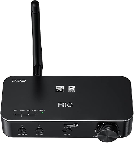 FiiO BTA30PRO Bluetooth Receiver Portable Transmitter Stereo Wireless High Resolution aptX/LDAC DSD256 Optical/Coaxial/Line-Out for PC/TV/Speaker/Home Audio