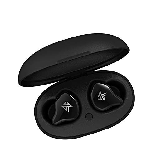KZ S1 S1D TWS Bluetooth 5.0 Wireless in Ear Earphones DynamicHybrid Technology Sport Earphones S1D, Black